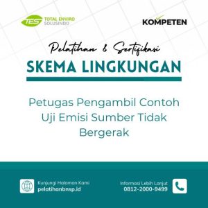 Petugas Pengambil Contoh Uji Emisi Sumber Tidak Bergerak